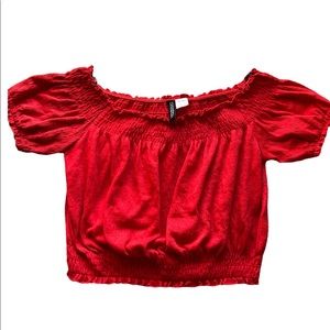 Women shirt, red color, size medium